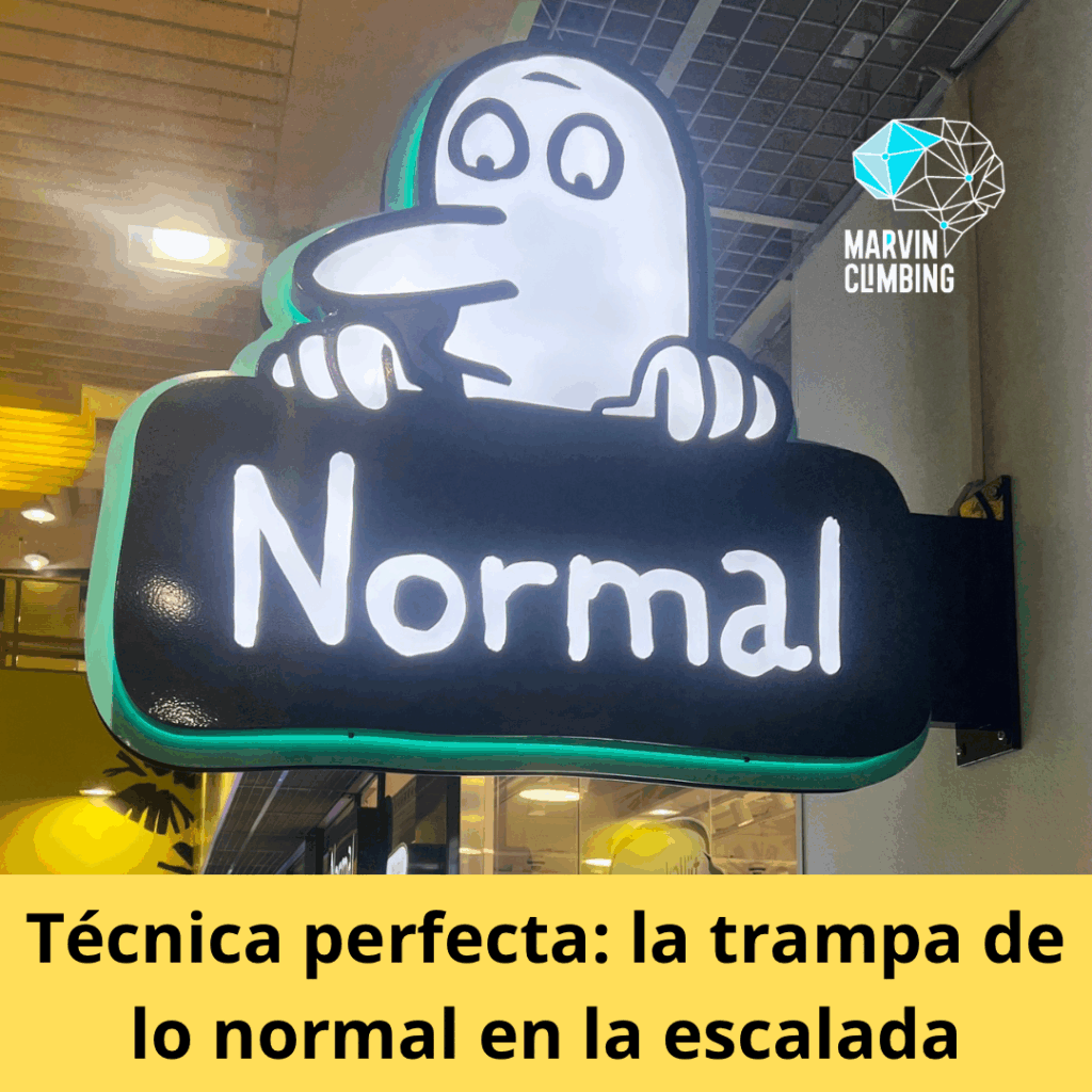 Técnica perfecta: la trampa de lo normal en la escalada - MarvinClimbing